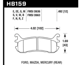Hawk Performance DTC-50 Rear