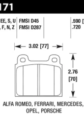 Hawk Performance HPS Front                                     - HB171F.590 - Image 2