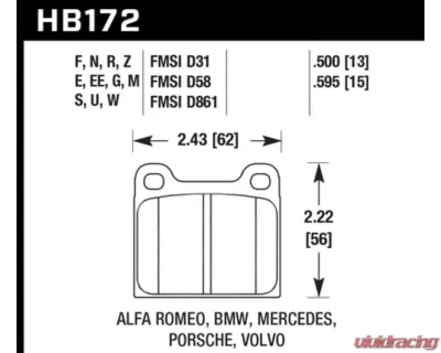 Hawk Performance DTC-60 - HB172G.595