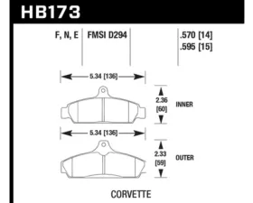 Hawk Performance HPS Chevrolet Corvette Front 1984-1987