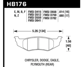 Hawk Performance HP Plus Rear