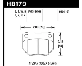 Hawk Performance DTC-30 Rear