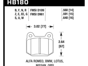 Hawk Performance HT-10 - HB180S.560 - Image 4