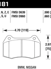Hawk Performance HPS Front                                     - HB181F.660 - Image 2