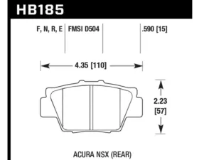 Hawk Performance HPS Acura NSX Rear