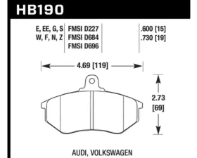 Hawk Performance HP Plus Front