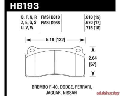 Hawk Performance HP Plus - HB193N.670