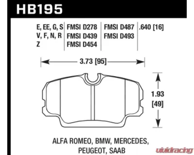 Hawk Performance HPS 5.0 - HB195B.640