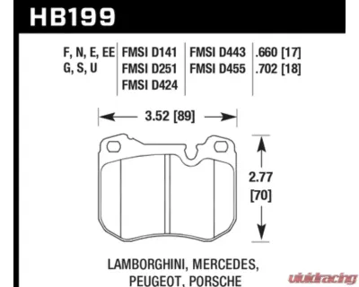Hawk Performance HPS Front - HB199F.702