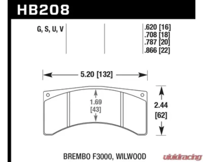 Hawk Performance DTC-70 - HB208U.708