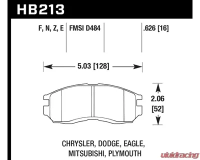 Hawk Performance HPS Front - HB213F.626