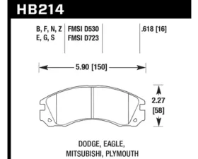 Hawk Performance HT-10 Front