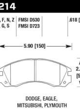 Hawk Performance HT-10 Front                                     - HB214S.618 - Image 2