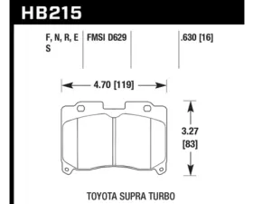 Hawk Performance HT-10 Toyota Supra Front 1993-1998