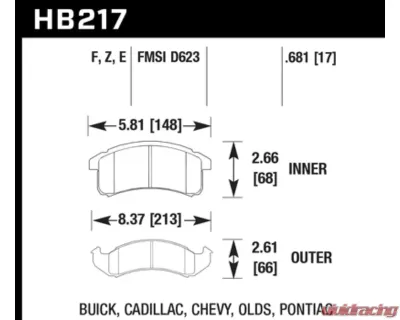 Hawk Performance HPS Front - HB217F.681