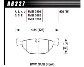 Hawk Performance DTC-70 Rear