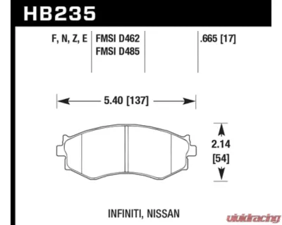 Hawk Performance HPS - HB235F.665