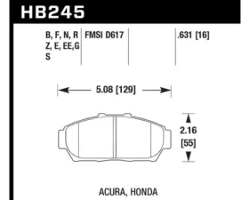 Hawk Performance Blue 9012 Front