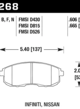 Hawk Performance HPS Front                                     - HB268F.665 - Image 2