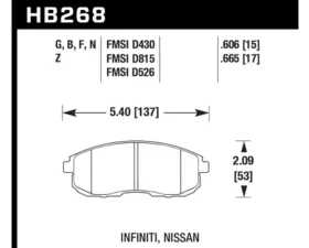 Hawk Performance HP Plus Front