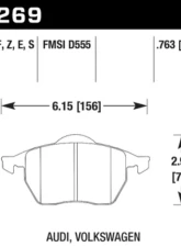 Hawk Performance HPS Front                                     - HB269F.763A - Image 2