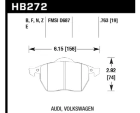 Hawk Performance HP Plus Front