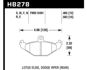 Hawk Performance HPS Lotus Rear