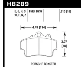 Hawk Performance DTC-60 Porsche Front