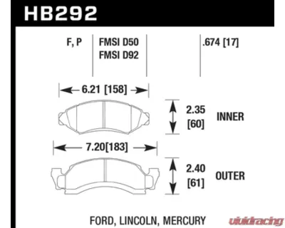 Hawk Performance HPS Front - HB292F.674