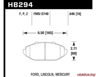 Hawk Performance HPS Front - HB294F.646