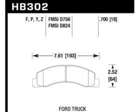 Hawk Performance LTS Ford Front