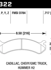 Hawk Performance LTS Front                                     - HB322Y.717 - Image 2