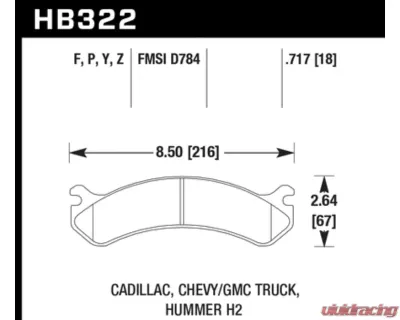 Hawk Performance LTS Front - HB322Y.717