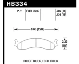 Hawk Performance LTS Ford Front