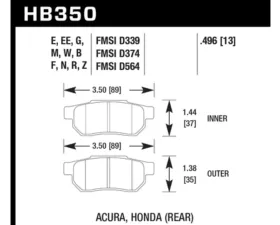 Hawk Performance HP Plus Rear