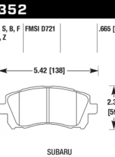 Hawk Performance PC Subaru Front                                     - HB352Z.665 - Image 2