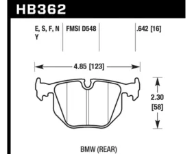 Hawk Performance LTS BMW Rear