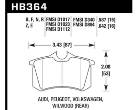 Hawk Performance HP Plus Rear