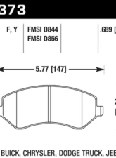 Hawk Performance HPS Front                                     - HB373F.689 - Image 2