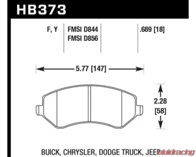 Hawk Performance HPS Front - HB373F.689