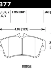 Hawk Performance HPS Front                                     - HB377F.760 - Image 2