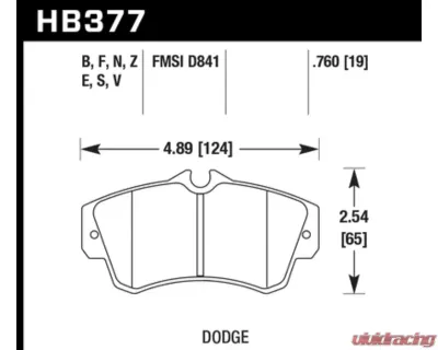Hawk Performance HPS Front - HB377F.760