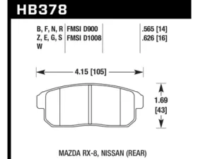 Hawk Performance HPS Nissan Rear