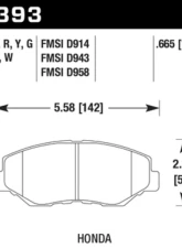 Hawk Performance DTC-60 Front                                     - HB393G.665 - Image 2