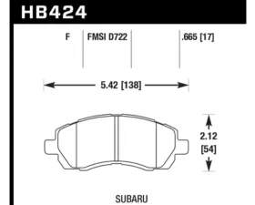 Hawk Performance HPS Subaru Front