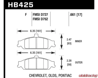 Hawk Performance HPS Front - HB425F.661