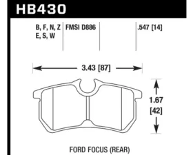 Hawk Performance DTC-30 Ford Rear