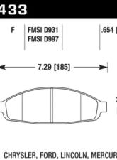 Hawk Performance HPS Front                                     - HB433F.654 - Image 2