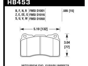 Hawk Performance Blue 9012 Front - HB453E.585 - Image 5
