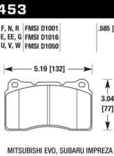 Hawk Performance HP Plus Front                                     - HB453N.585 - Image 2